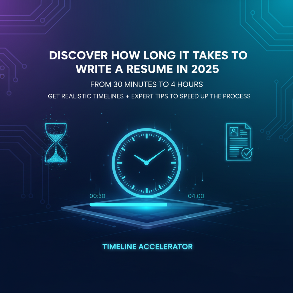Cover Image for How Long Does It Take to Write a Resume? (2025 Timeline + Tips)