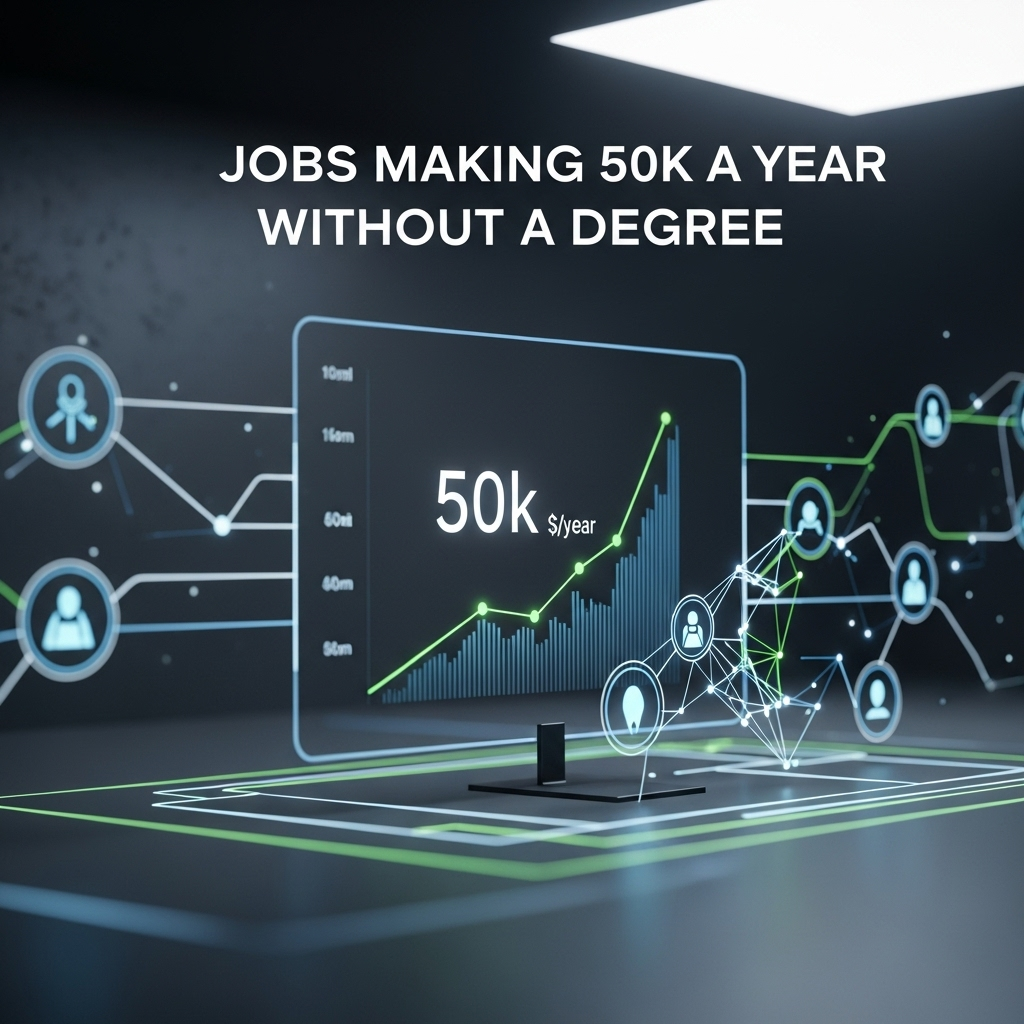 Cover Image for 25+ Jobs Making $50,000 a Year Without a College Degree (2024 Guide)
