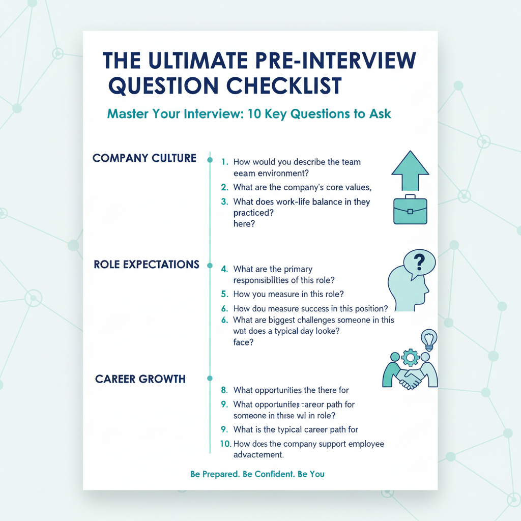 Infographic comparing generic interview questions with smart interview questions for job seekers